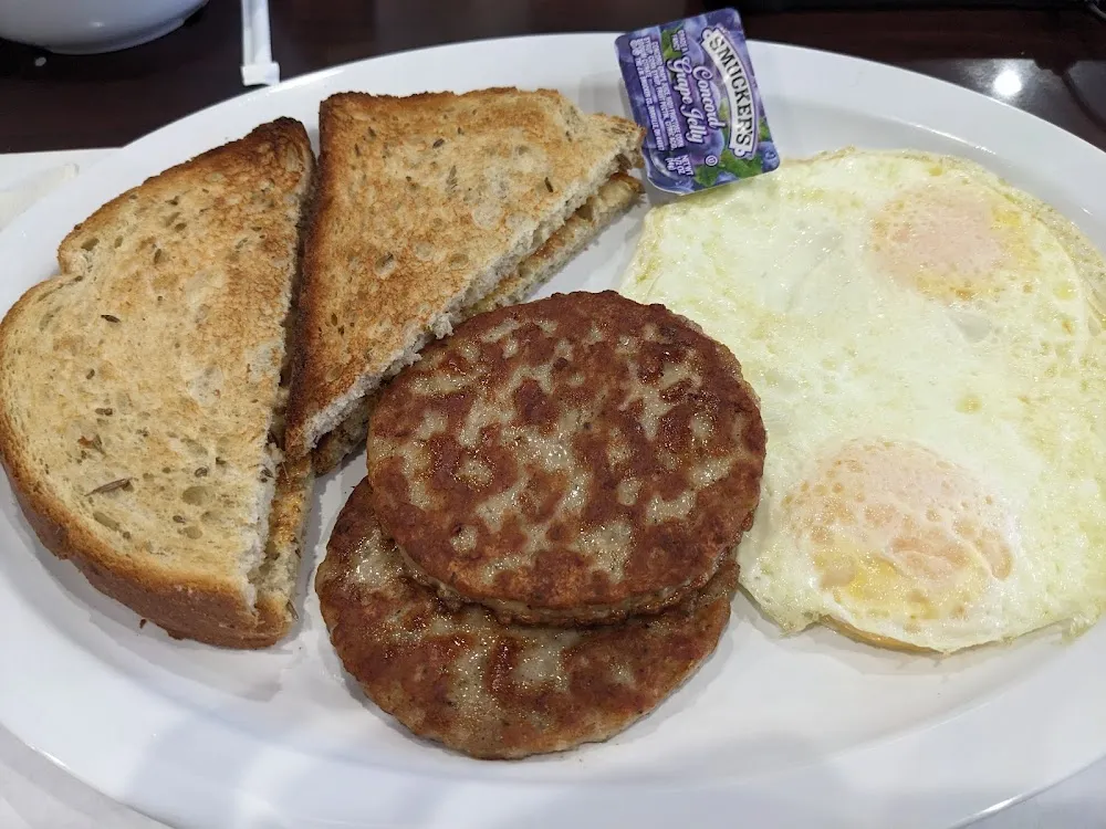 Eggs and Sausage Patties